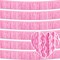 6-Pack 10 ft Macaron Pink Foil Fringe Garland – Metallic Tinsel Party Decor